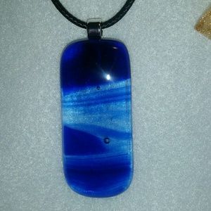 Fused glass pendant